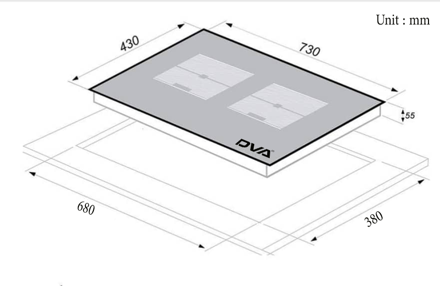Bếp từ đôi DVA 99IC_Made in Việt Nam