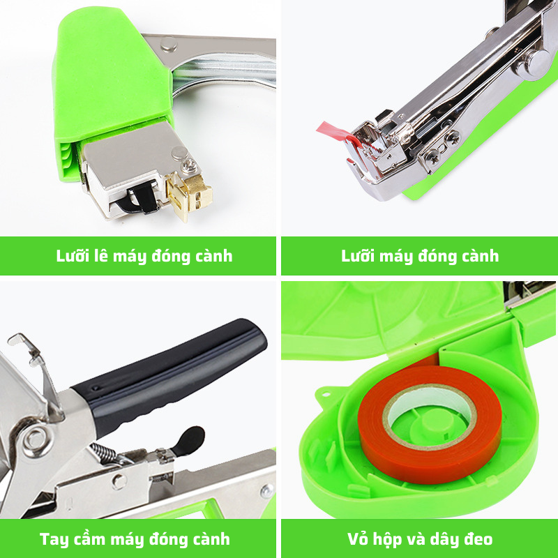 Kìm Buộc cành Chanh dây, Bộ buộc Cành Tự Động Dương Ninh, Máy Buộc Chanh Dây( 1 máy buộc + 20 cuộn dây + 1 hộp ghim )