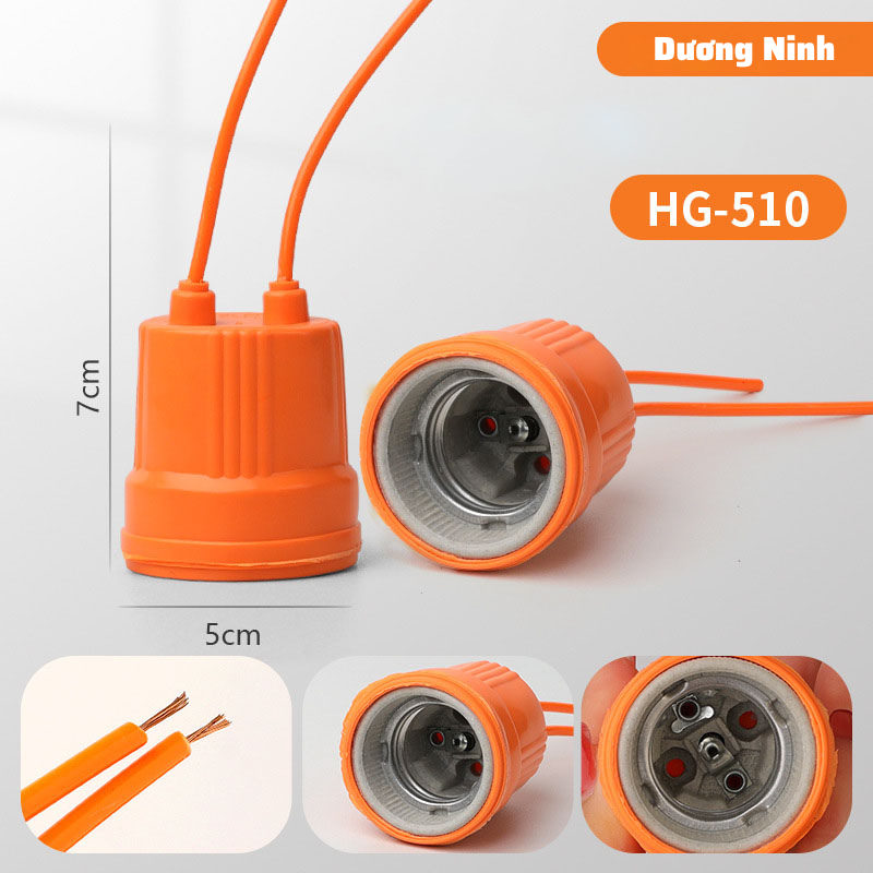 Đui Đèn Úm Gà Chịu Tải Cao Dương Ninh, Đui Đèn Úm Heo Chịu Nhiệt, Đui Xoáy Bằng Sứ Chống Va Đập Chống Nước Cao Cấp E27