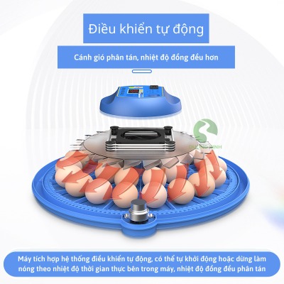 Máy ấp trứng gà thông minh tự đảo thế hệ mới ấp trứng chim bồ câu gà đá