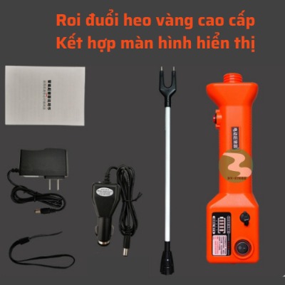 Roi đuổi heo bằng điện có màn hình hiển thị 20.000mAh chống nước chống rơi