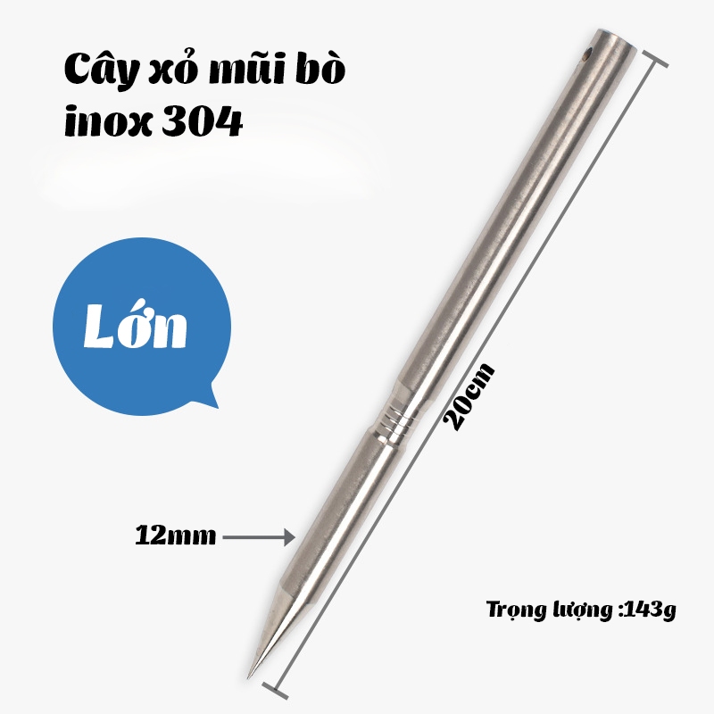 Cây tạo lỗ mũi trâu bò, kìm bấm mũi bò trâu chất liệu inox siêu bền DN83