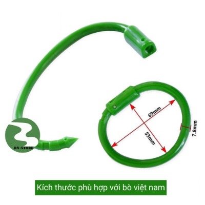 Vòng xỏ mũi bò bằng nhựa Pakistan ( Có Chốt ) DN57