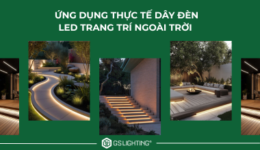 Ứng Dụng Thực Tế Của Dây Đèn LED Trang Trí Ngoài Trời