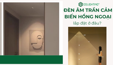 Đèn Âm Trần Cảm Biến Hồng Ngoại Lắp Đặt Ở Khu Vực Nào?