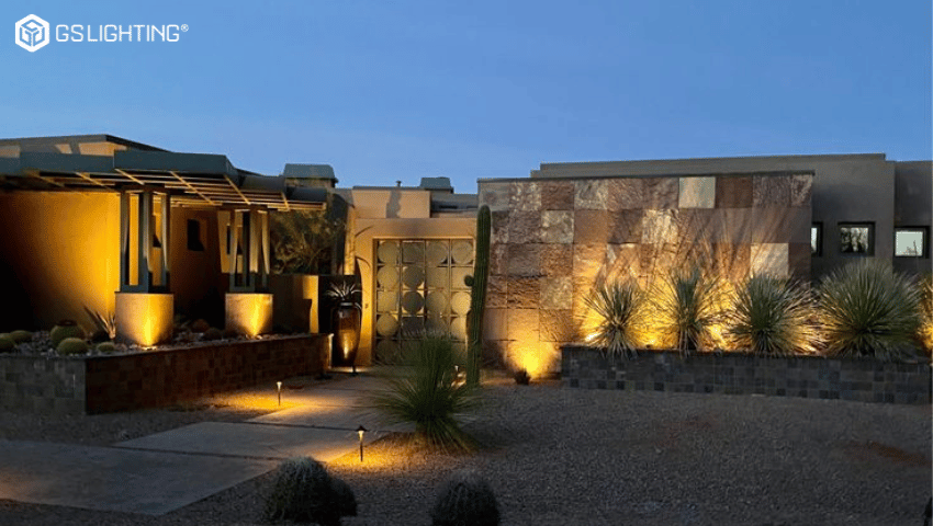 thiết kế chiếu sáng sân vườn