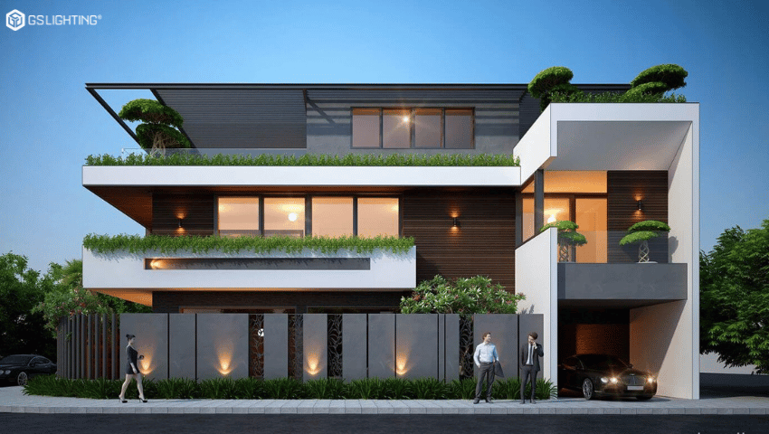 lắp đặt đèn cảnh quan