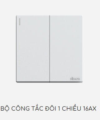 Bộ công tắc đôi 1 chiều