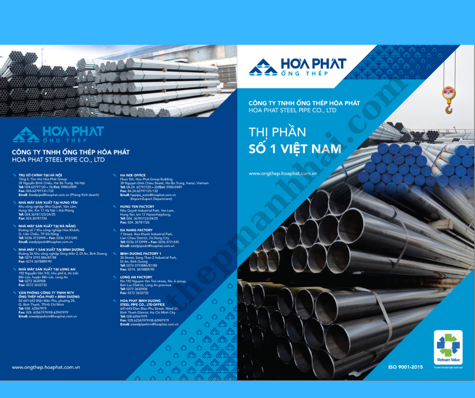 Catalog Hoà Phát | CATALOGUE Ống thép Hoà Phát | CATALOGUE Hoà Phát | Hoà Hợp Cùng Phát Triển