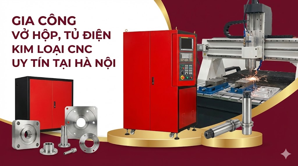 Gia công vỏ hộp, tủ điện kim loại CNC uy tín tại Hà Nội