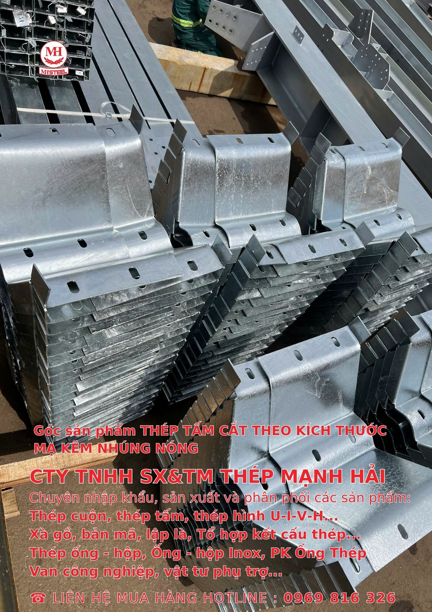 Kết Cấu tổ hợp thép mạ kẽm nhúng nóng