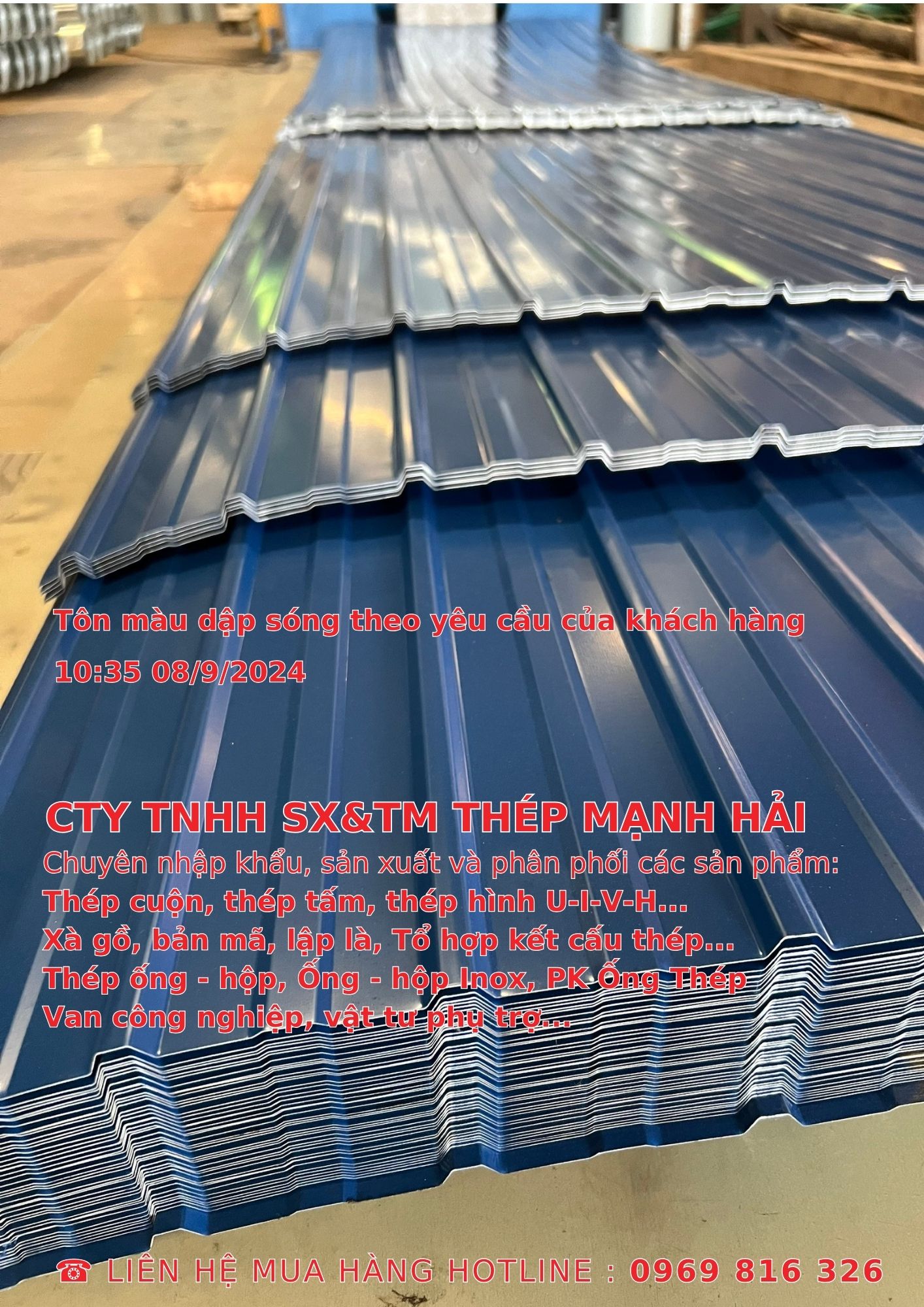 Tôn sóng 1 lớp 