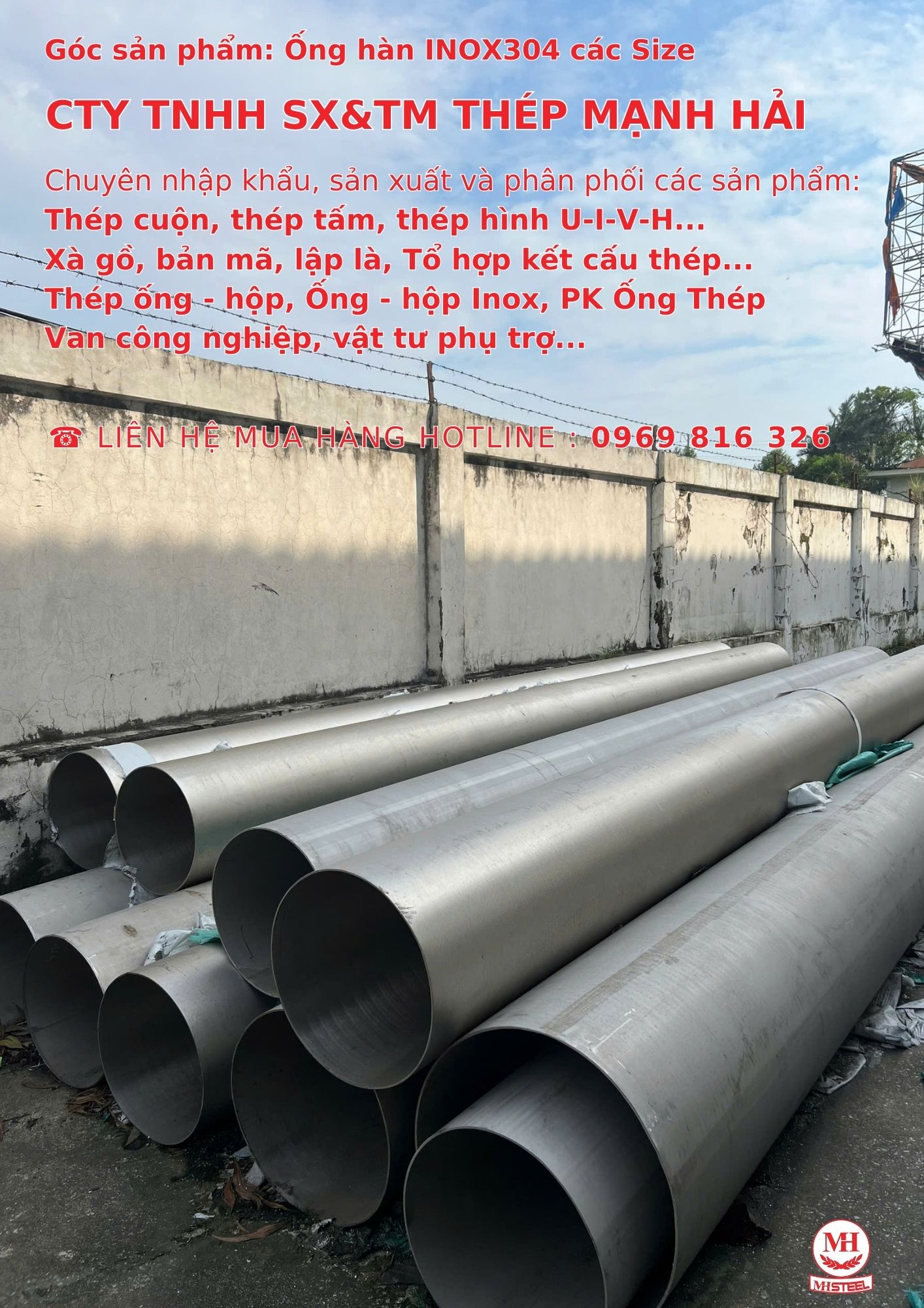 Ống INOX304 - Thép Mạnh Hải