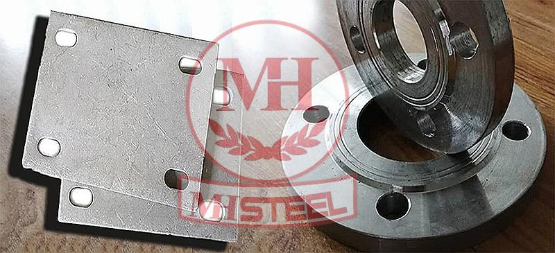 Bản mã tròn có lỗ giữa và lỗ bu lông
