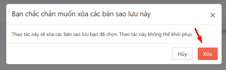 sao lưu dữ liệu