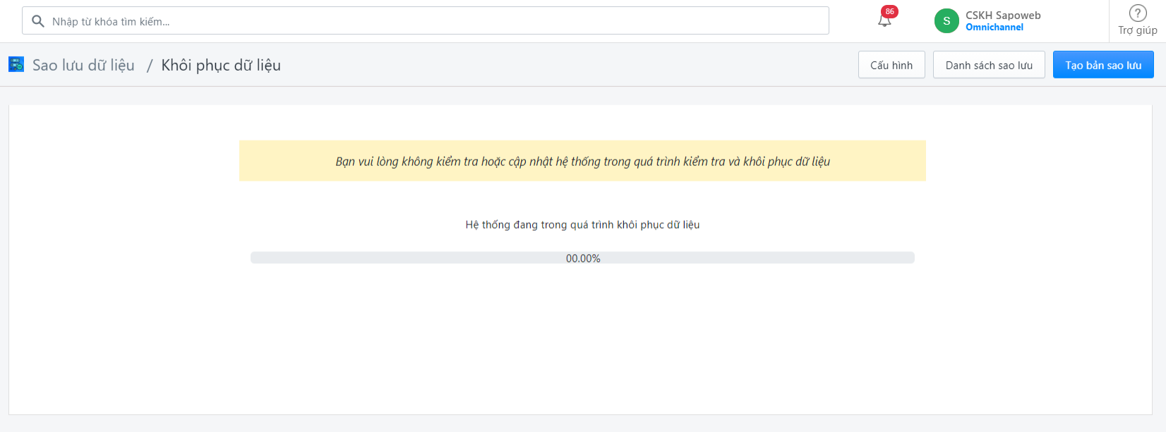 sao lưu dữ liệu