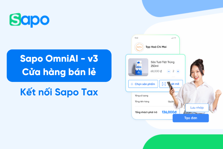 Kết nối với ứng dụng Sapo Tax trên Sapo OmniAI