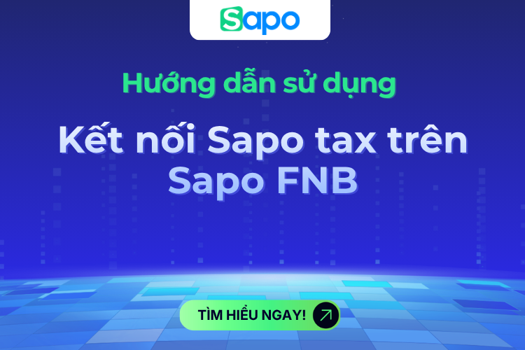 Kết nối với ứng dụng Sapo Tax trên Sapo FnB