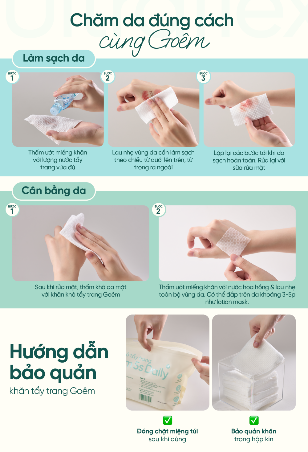 Bộ Sản Phẩm Khăn Khô Cao Cấp Goêm Premium Collection