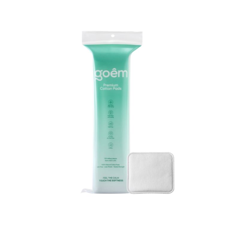 Bông Tẩy Trang Cao Cấp Goêm 100% Cotton Miếng Vuông 150m