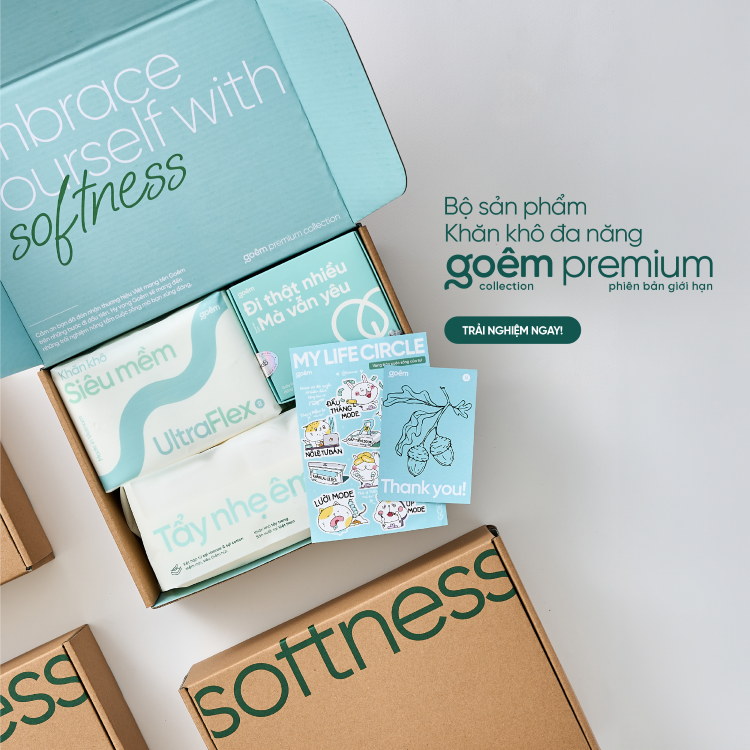 Bộ Sản Phẩm Khăn Khô Cao Cấp Goêm Premium Collection