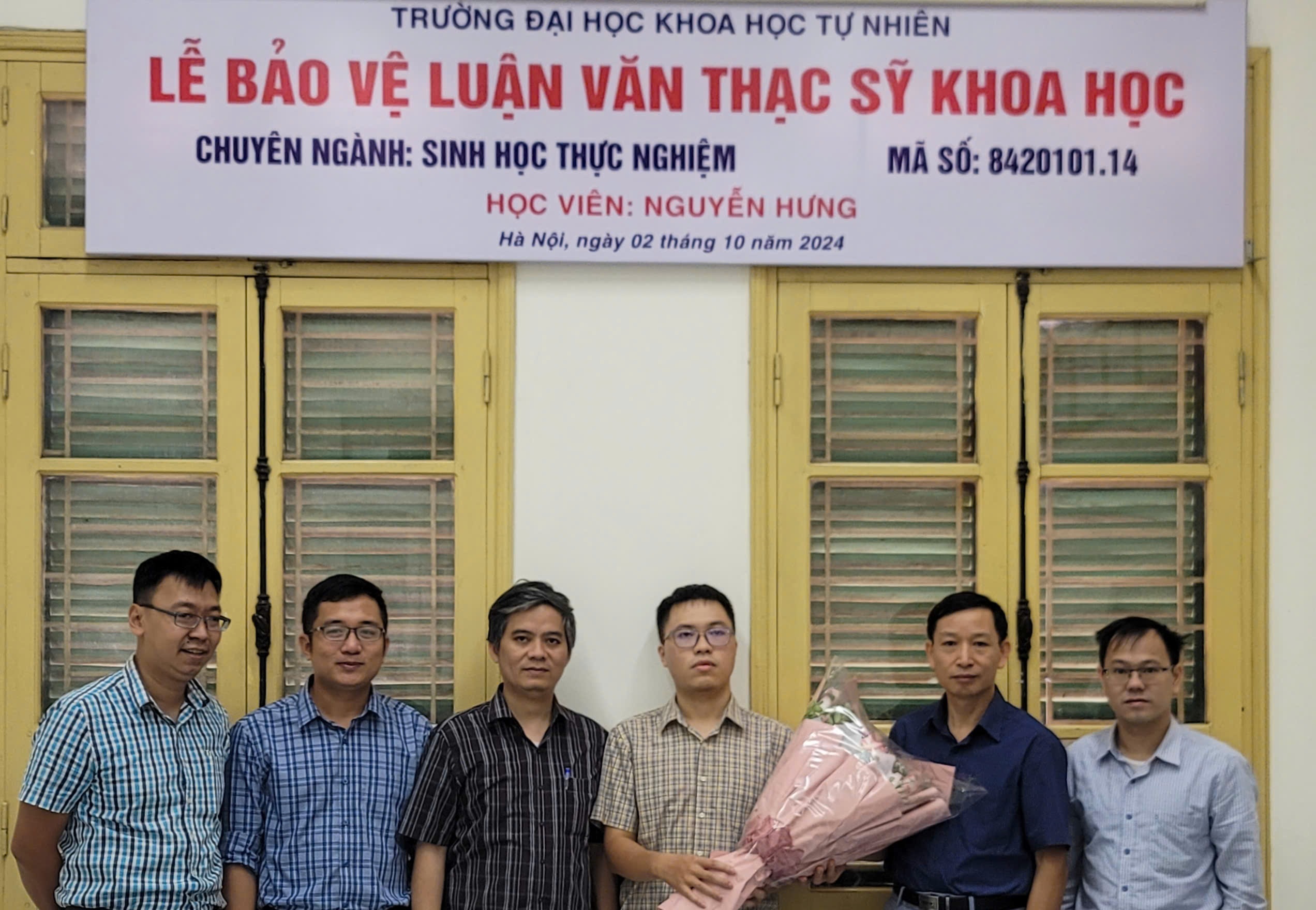 Lễ bảo vệ Luận văn Thạc sĩ chuyên ngành Sinh học Thực nghiệm tại KLEPT
