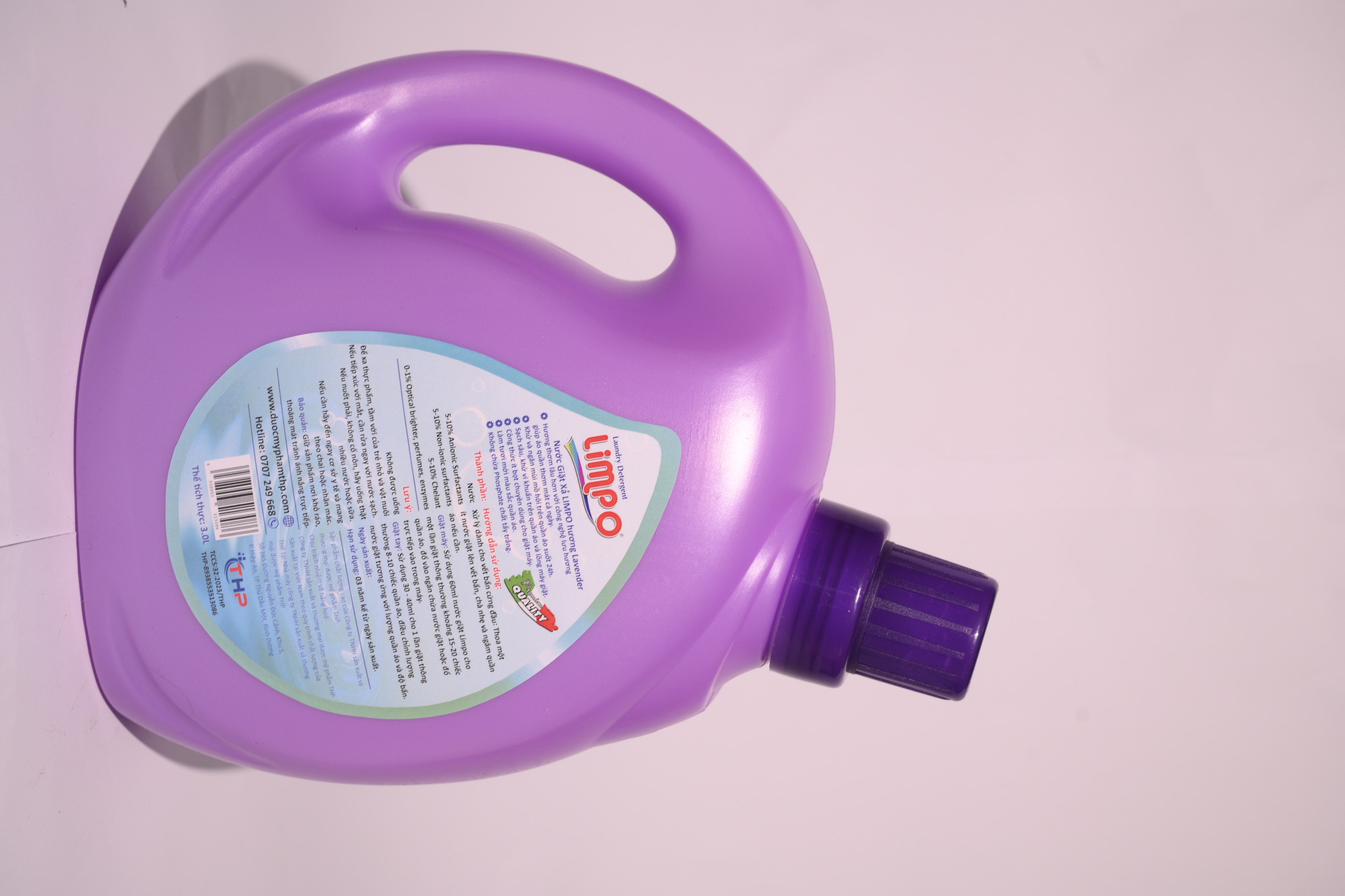 Nước Giặt Xả Limpo Hương Lavender 3 Lít