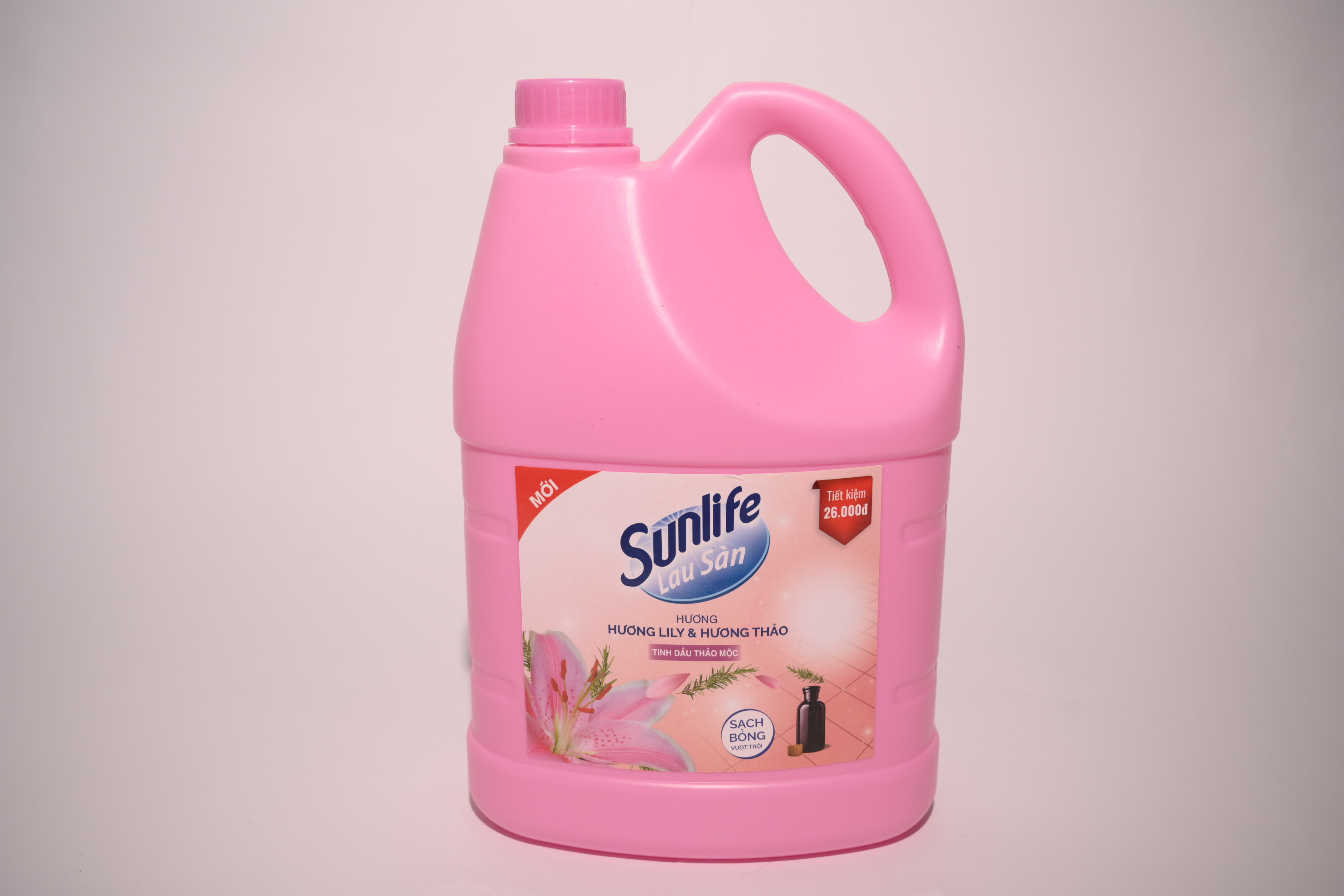 Nước lau sàn Sunlife hương hoa Lily và thiên thảo 3.6 Lít - Sức mạnh tự nhiên cho không gian sạch sẽ!