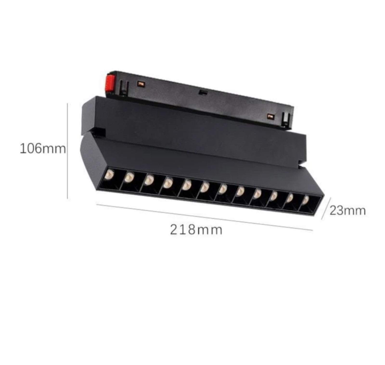 Đèn thanh chiếu điểm gập - ray nam châm - 12W