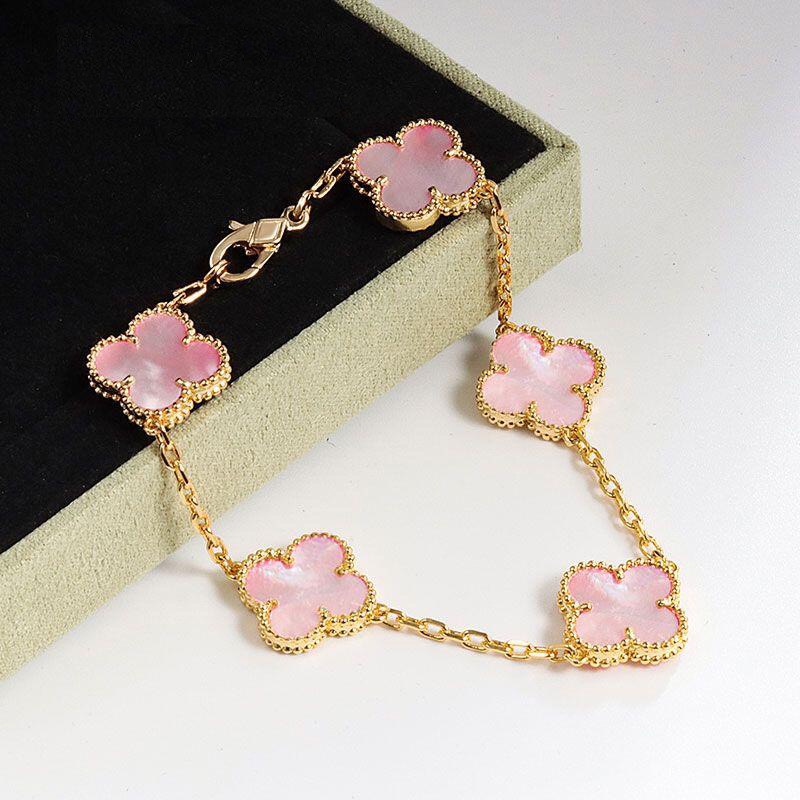 Clover Bracelet - Light Pink