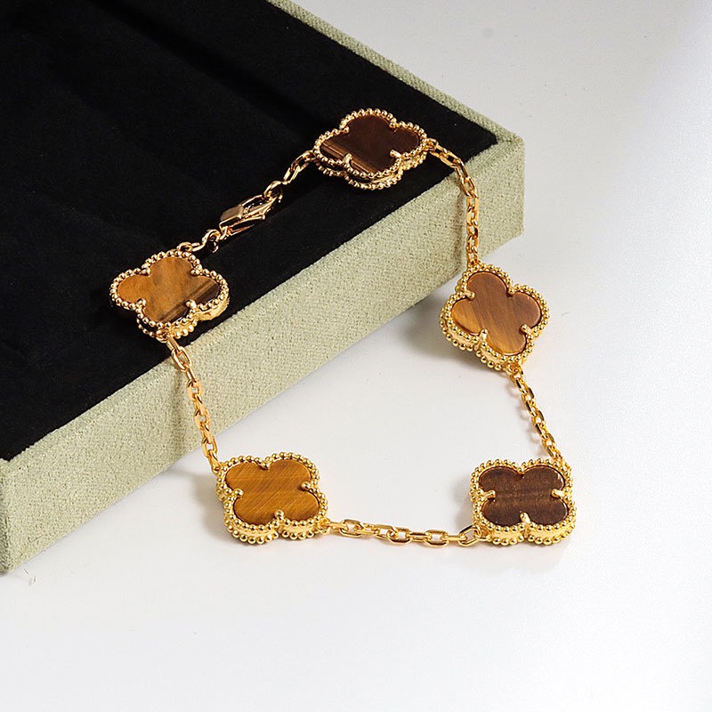 Clover Bracelet - Brown