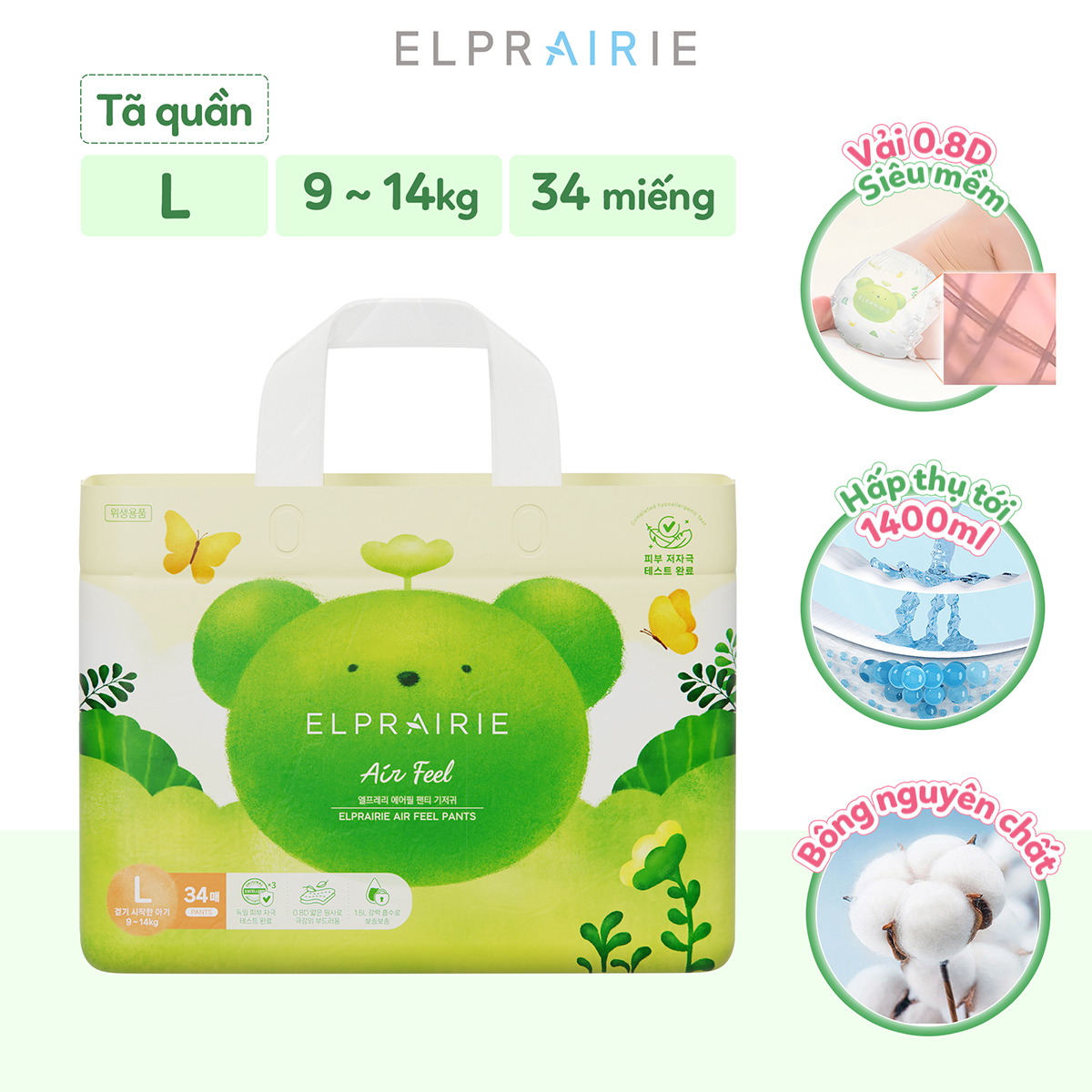 Bỉm Quần Air-Feel L34