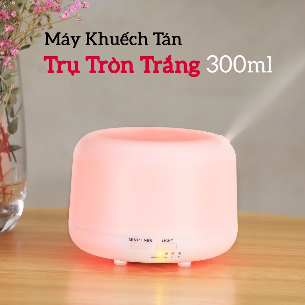 Máy tròn trắng 300ml