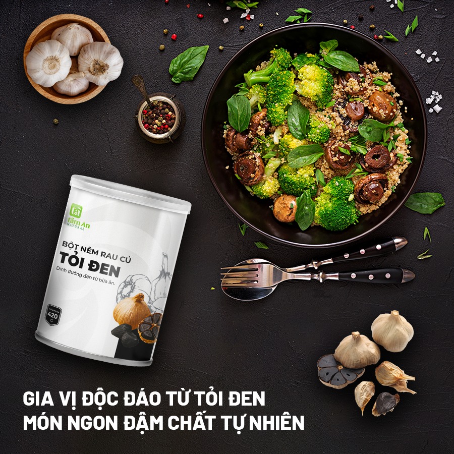 Bột nêm rau củ tỏi đen 420g