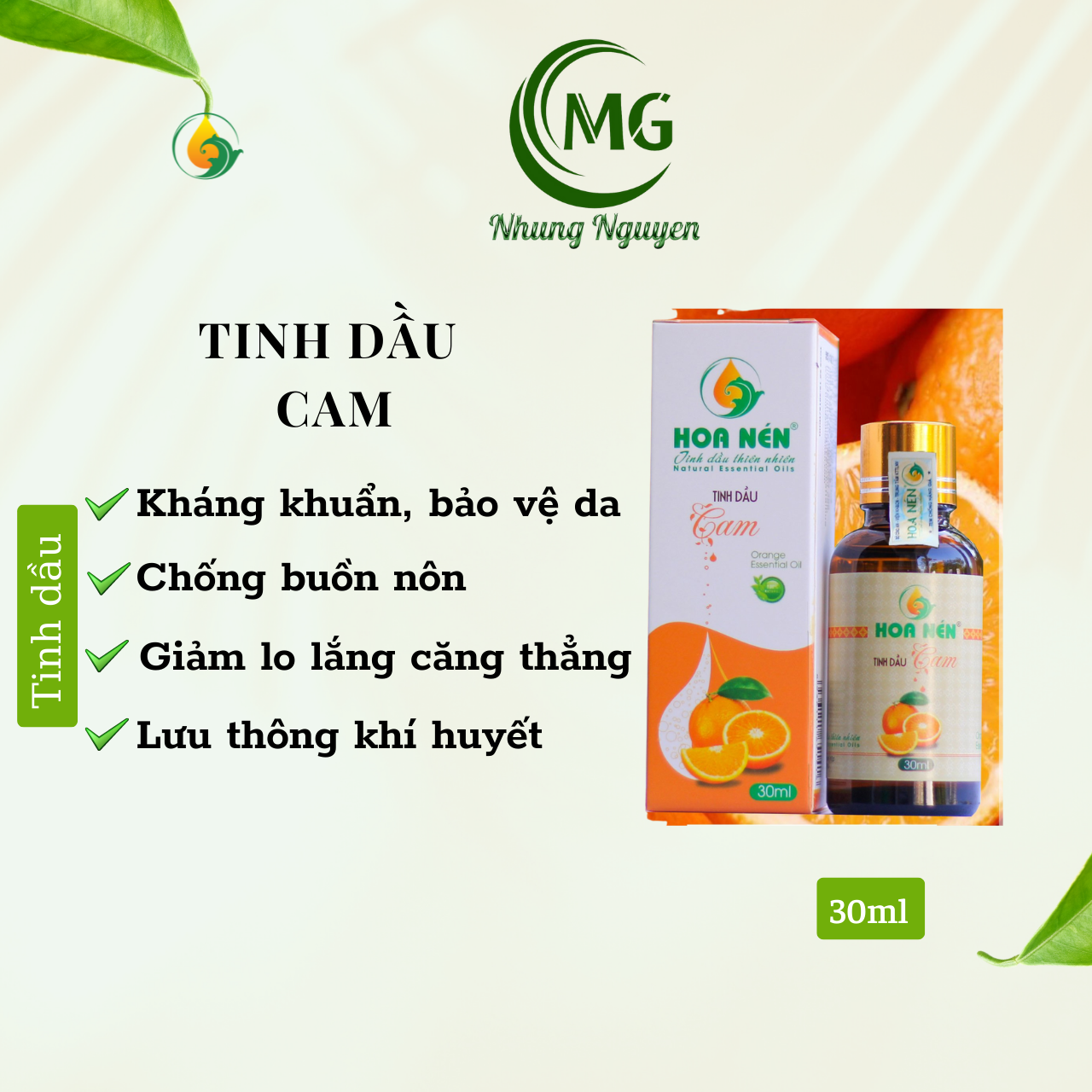 Tinh dầu Cam - Hoa Nén