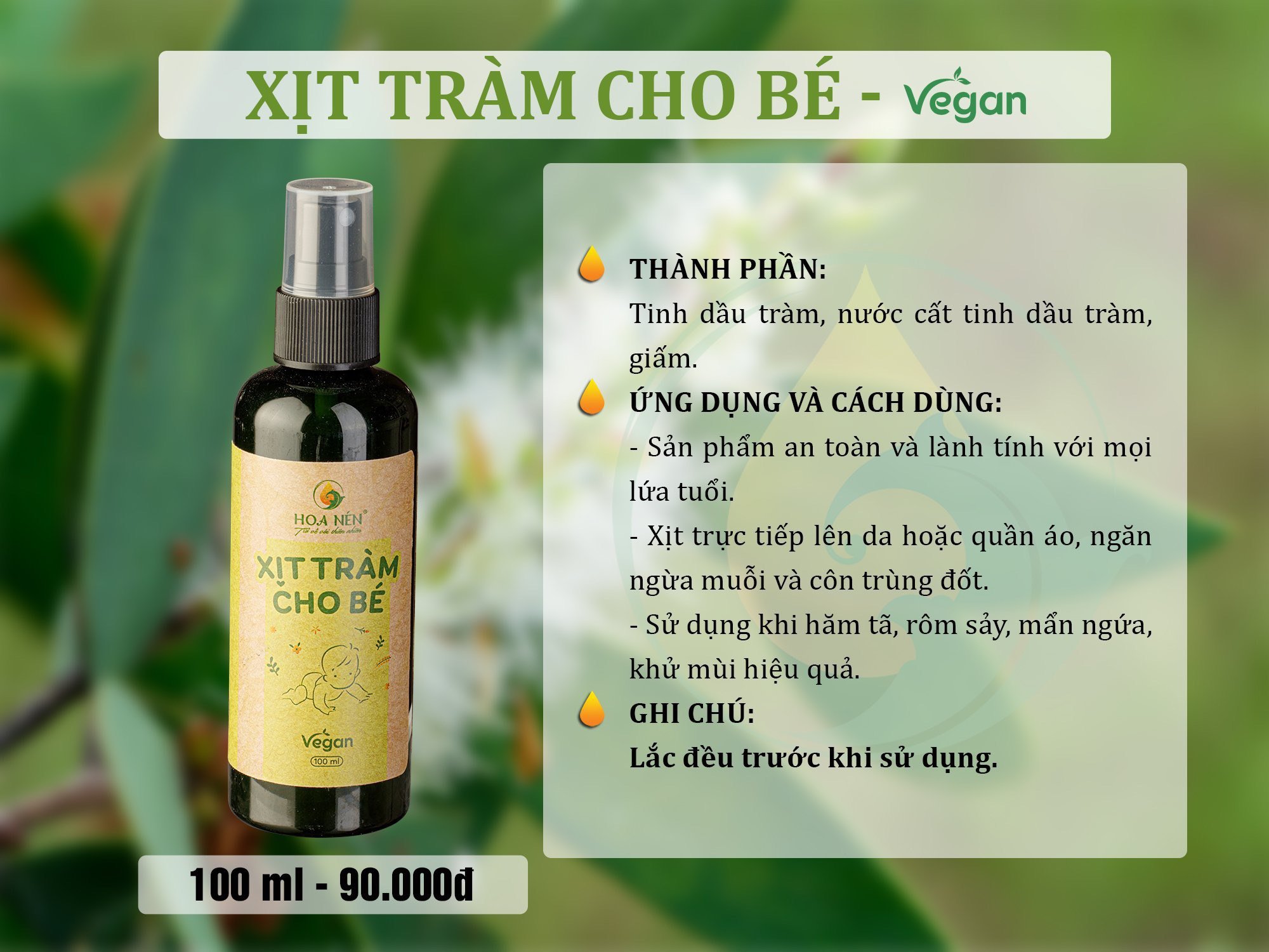Tinh Dầu Tràm - Hoa Nén