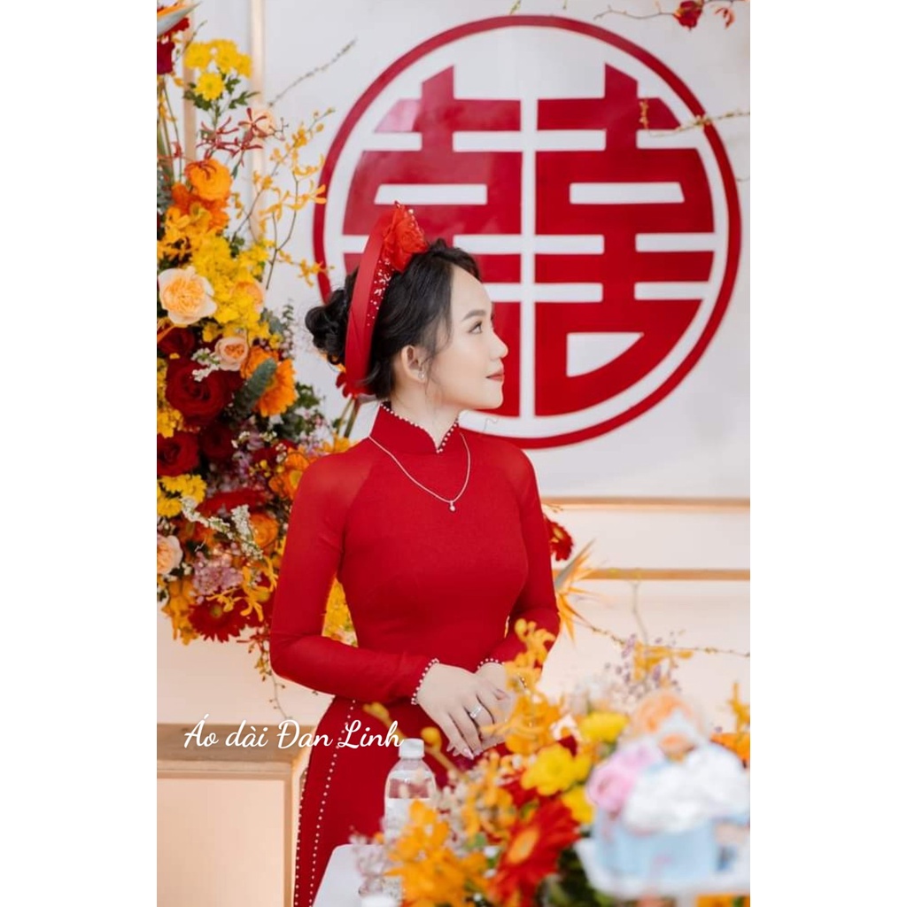 *Áo dài cưới, áo dài ăn hỏi, áo dài cô dâu đẹp - Áo Dài Đan Linh