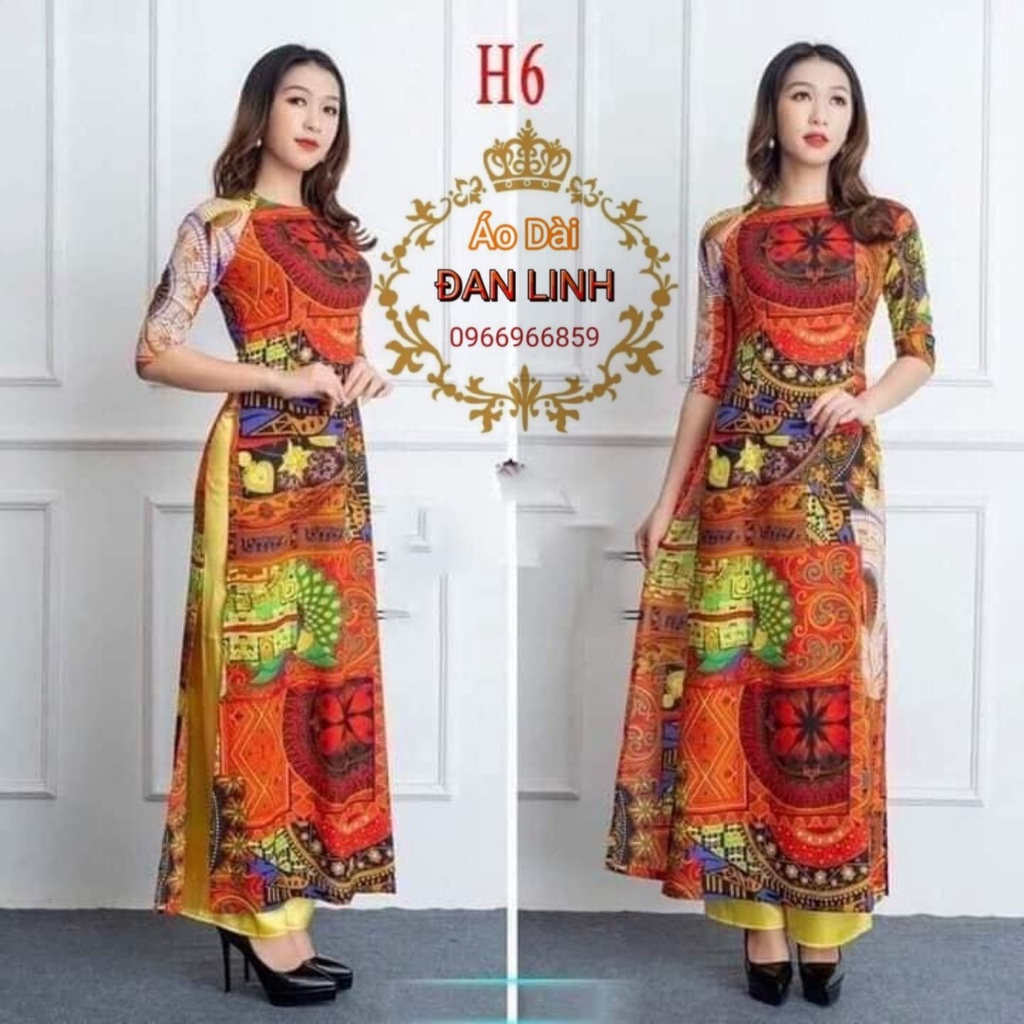 Những mẫu áo dài thổ cẩm mặc sang trọng, tôn dáng và che khuyết điểm tốt - Áo Dài Đan Linh