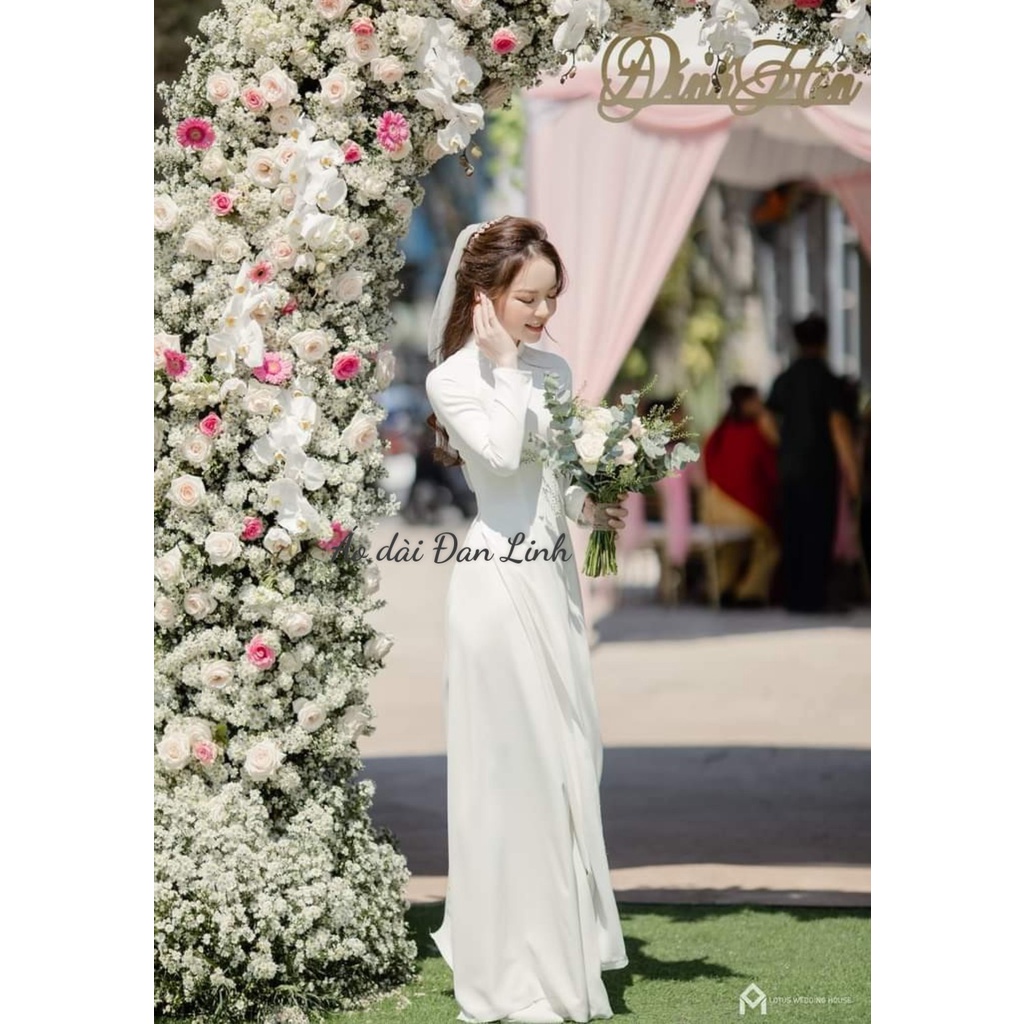 *Áo dài cưới, áo dài ăn hỏi, áo dài cô dâu đẹp - Áo Dài Đan Linh