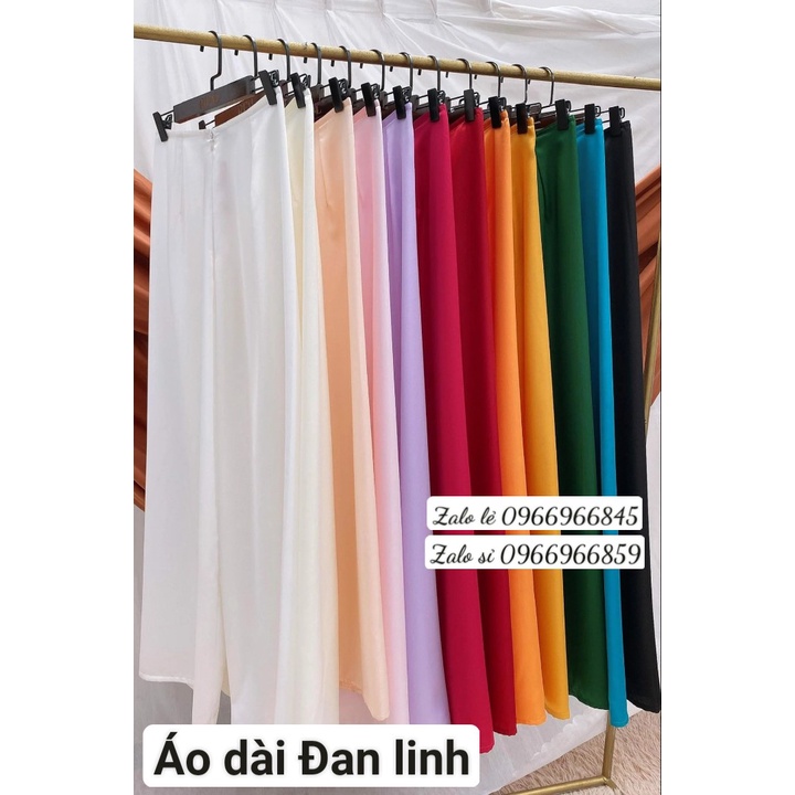 Áo dài von tơ cổ xếp xinh - Áo Dài Đan Linh