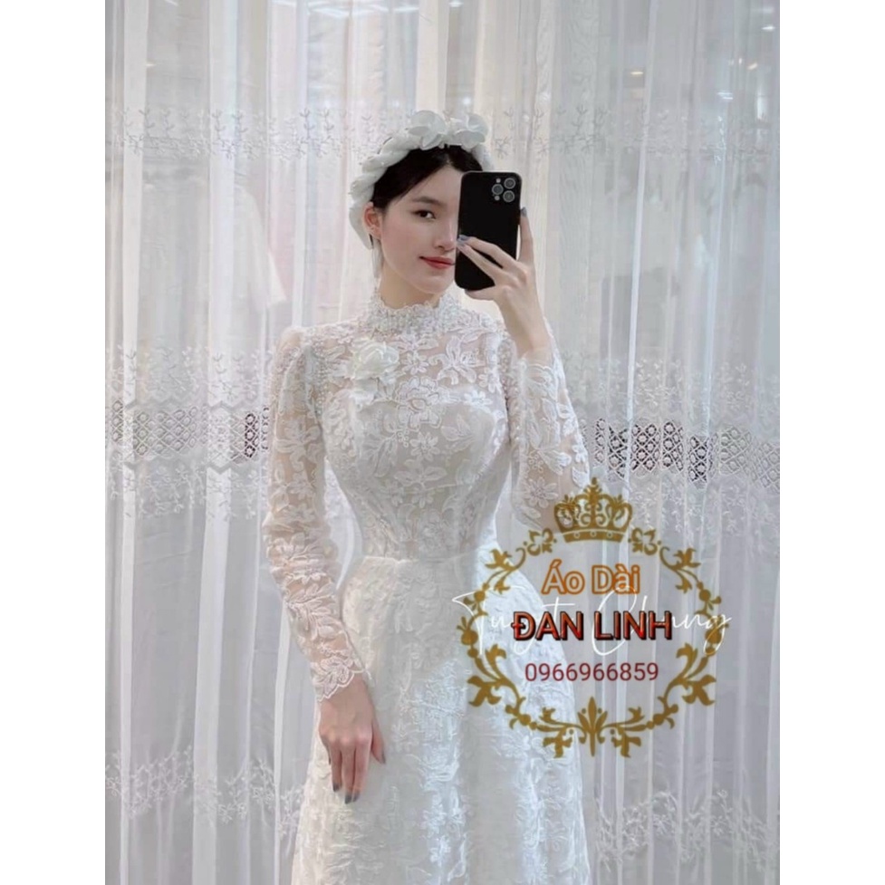 * Áo dài cưới, áo dài cô dâu, áo dài ăn hỏi đã giảm giá 50% - Áo Dài Đan Linh