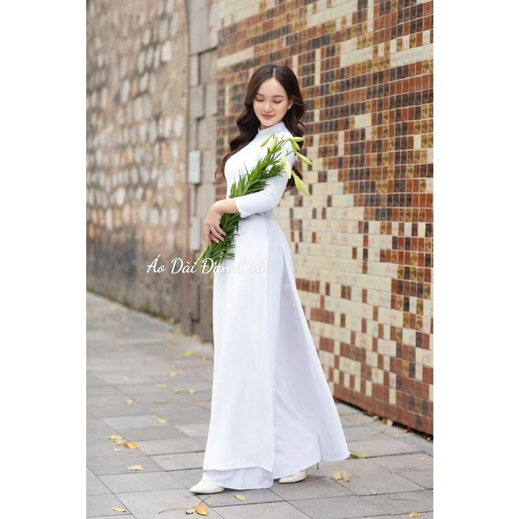 Đủ màu áo dài trơn 2 tà lụa cao cấp mềm mịn - Áo Dài Đan Linh