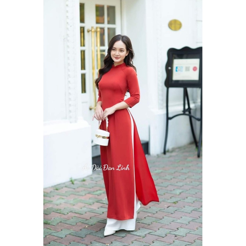 Đủ màu áo dài trơn 2 tà lụa cao cấp mềm mịn - Áo Dài Đan Linh