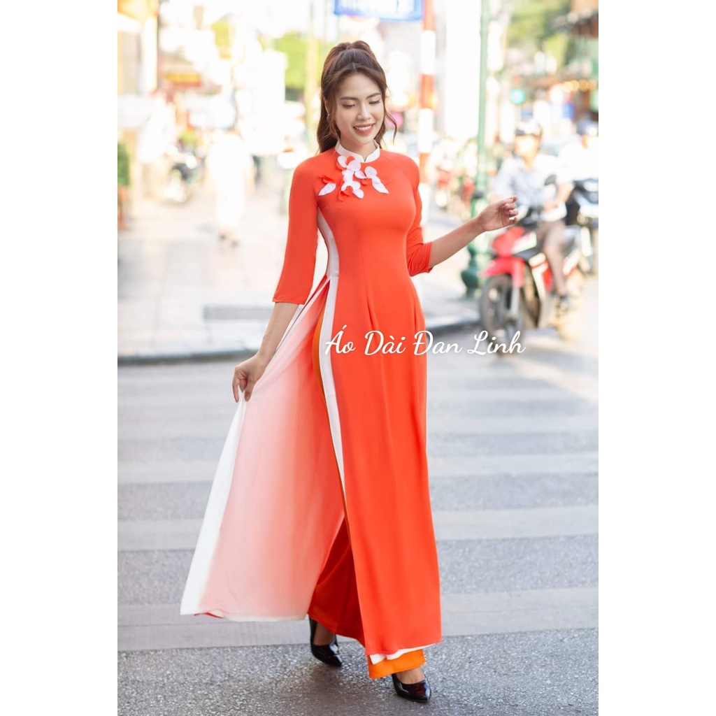 Đủ màu xinh - Áo dài 4 tà may cách điệu trẻ trung - Áo Dài Đan Linh