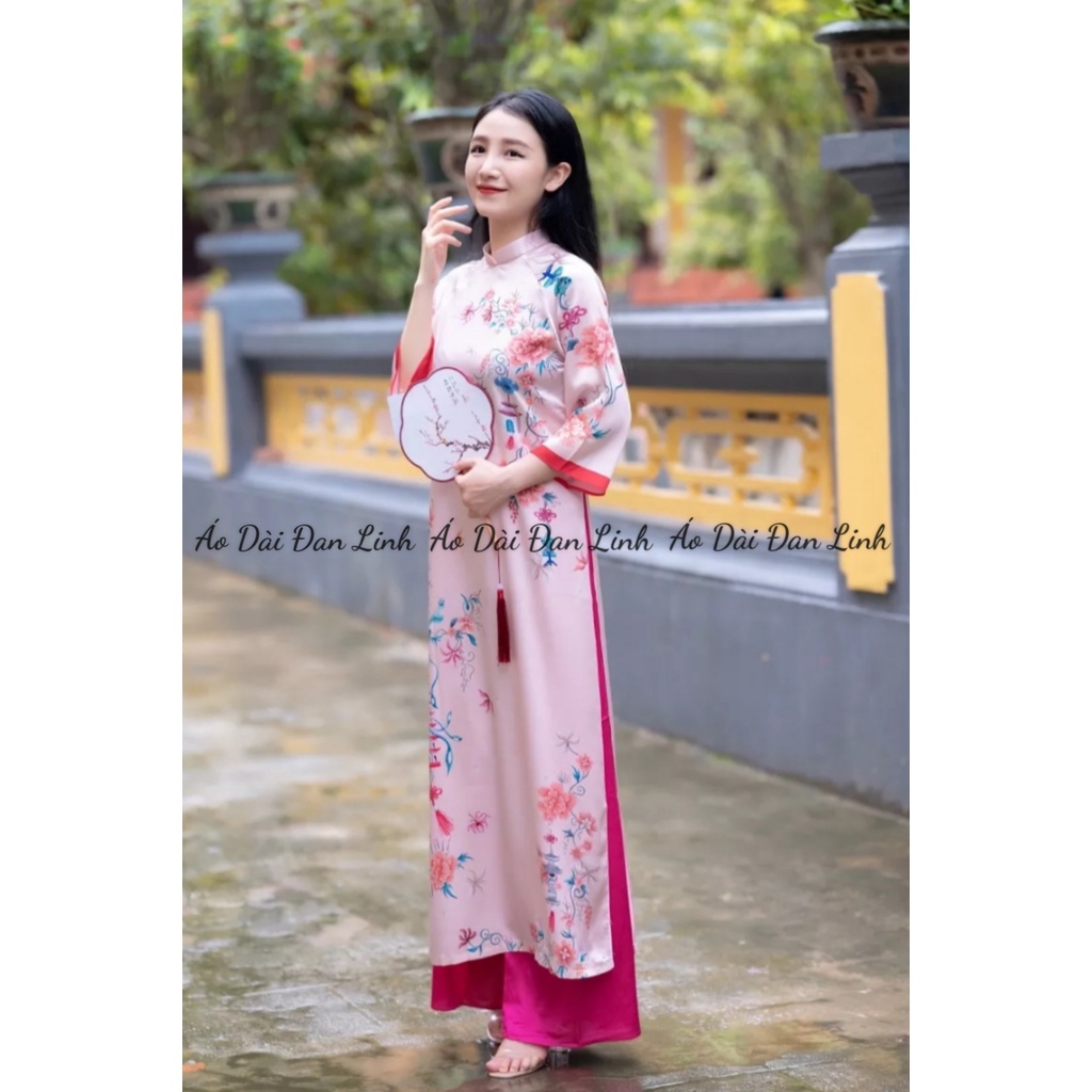 Áo dài dáng suông  cao cấp, trẻ trung, áo dài cách tân mẫu mới 2023 - Áo Dài Đan Linh