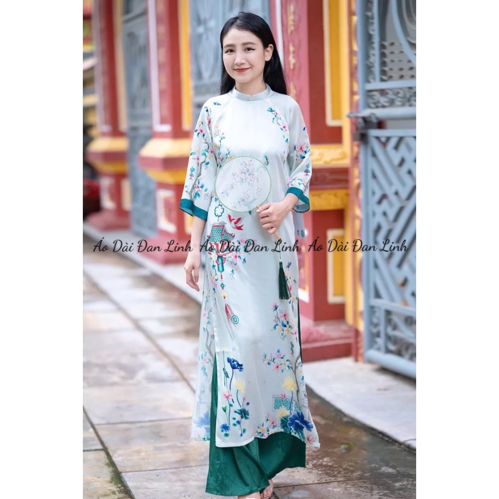 Áo dài dáng suông  cao cấp, trẻ trung, áo dài cách tân mẫu mới 2023 - Áo Dài Đan Linh