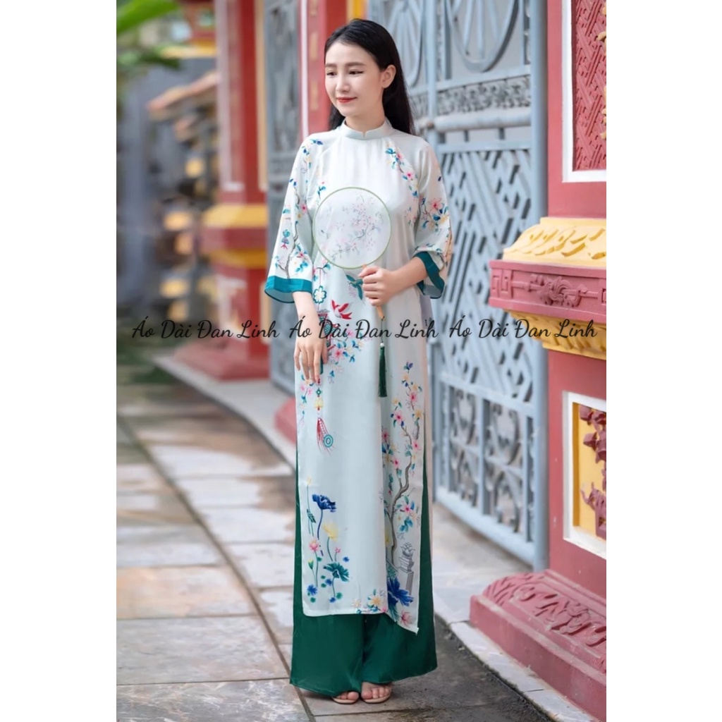 Áo dài dáng suông  cao cấp, trẻ trung, áo dài cách tân mẫu mới 2023 - Áo Dài Đan Linh