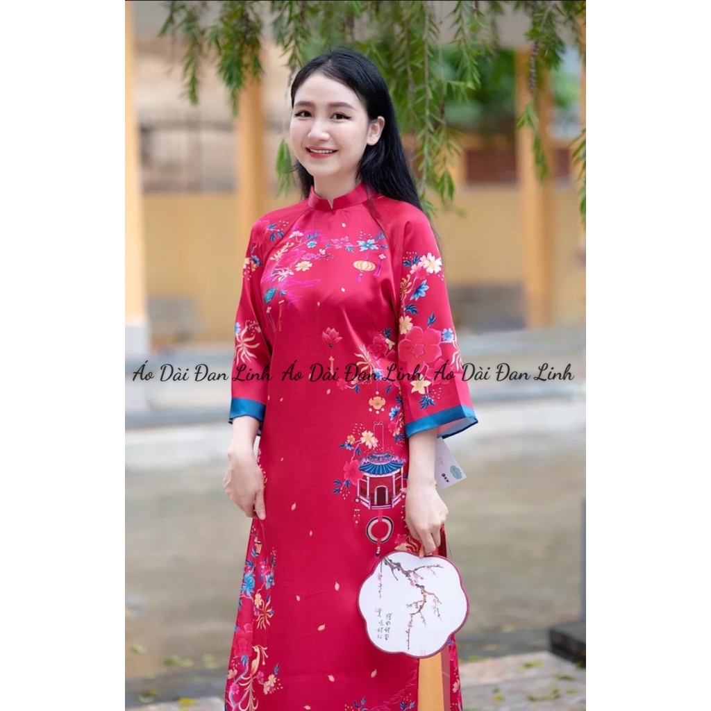 Áo dài dáng suông  cao cấp, trẻ trung, áo dài cách tân mẫu mới 2023 - Áo Dài Đan Linh