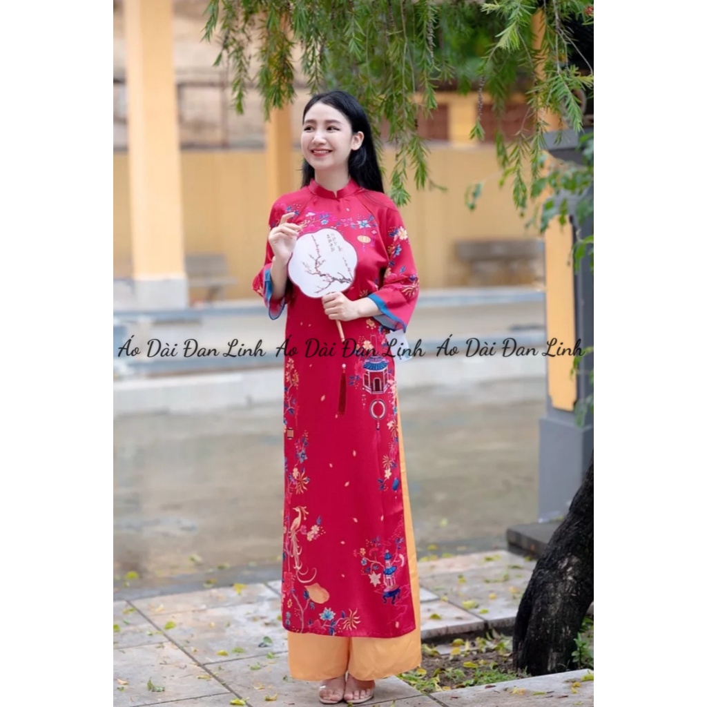 Áo dài dáng suông  cao cấp, trẻ trung, áo dài cách tân mẫu mới 2023 - Áo Dài Đan Linh