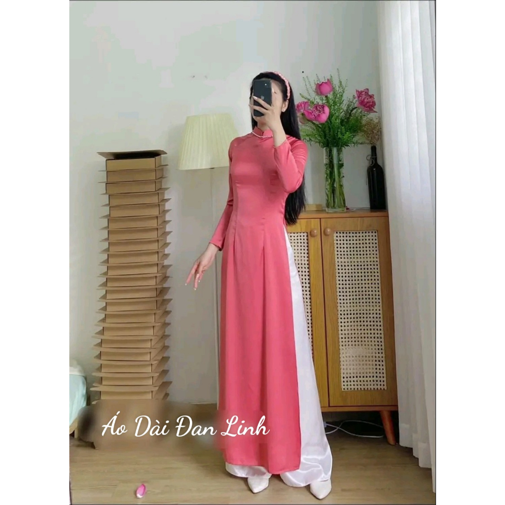 Đủ màu áo dài lụa dày mịn đẹp - Áo Dài Đan Linh